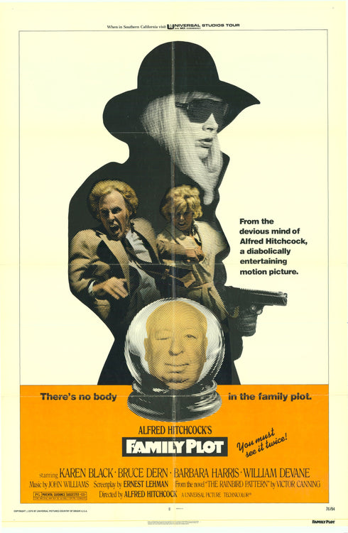 family plot 1976 one sheet poster folded